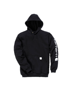 FELPA LOOSE FIT SLEEVE LOGO HOOD BLACK
